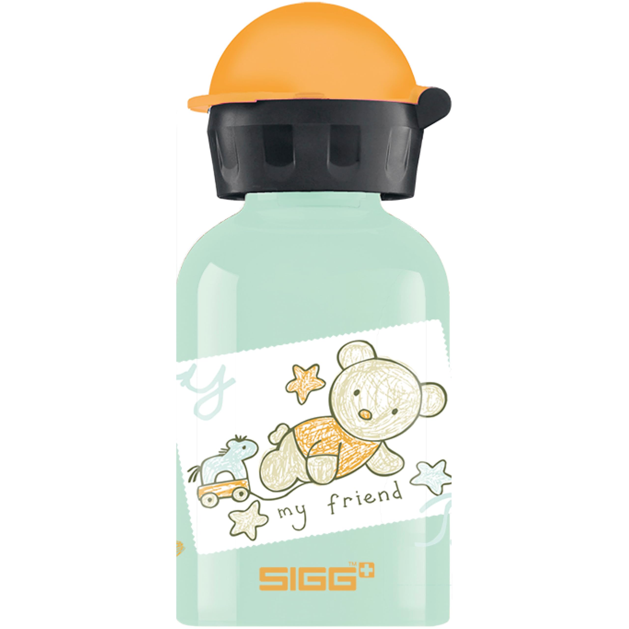 SIGG - Kids Water Bottle - Bear Friend - Leakproof - Lightweight - BPA Free - Aluminum - 10 Oz